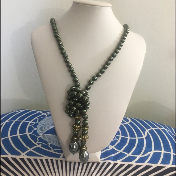 Heidi Daus Swarovski Dyed Tahitian Pearl Scarf - Picture 3 of 13